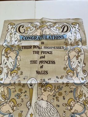 Baby Congratulations Diana and Charles Towel